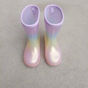 Carter's Sparkly Rainbow Rain Boots